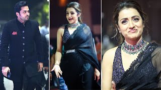 Actress Trisha Interaction With Karthi At Ponniyin Selvan