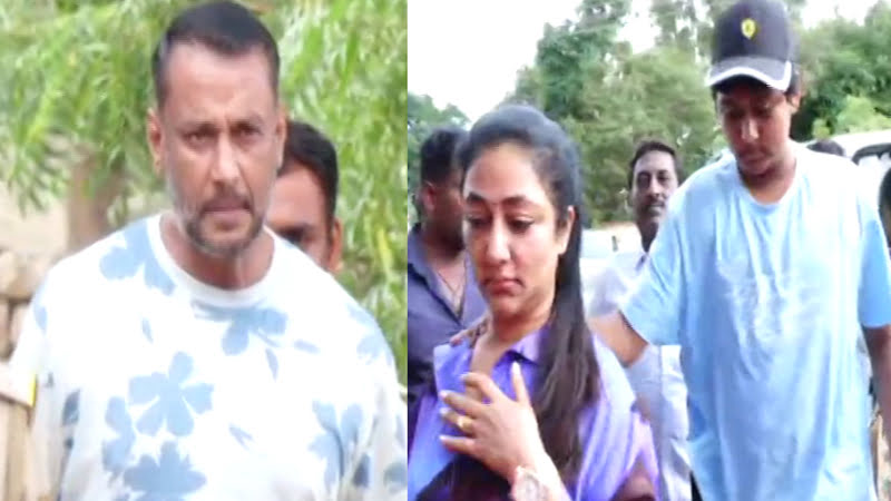 ಬಳ್ಳಾರಿ ಜೈಲಿಗೆ ಬಂದ ಪುತ್ರ ವಿನೀಶ್