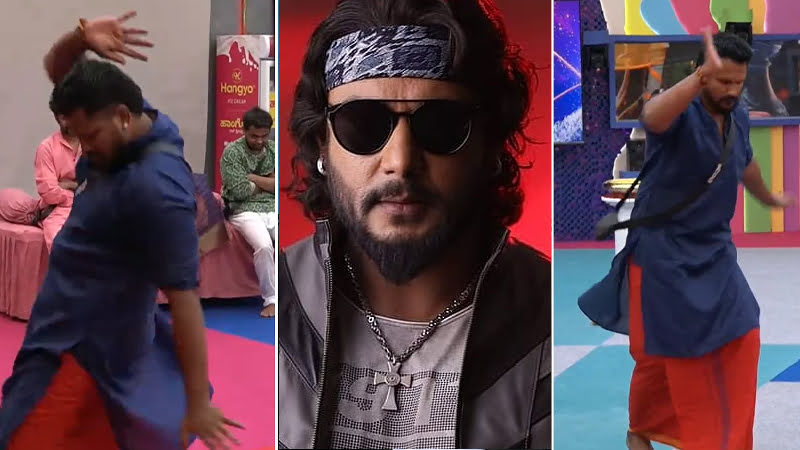 Rajat dances to Darshan's song