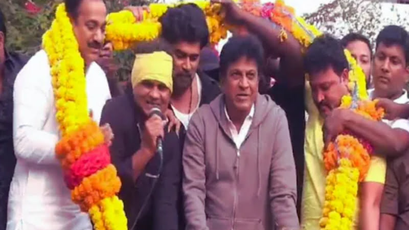 Shivarajkumar support Mahadayi agitation in Hubballi