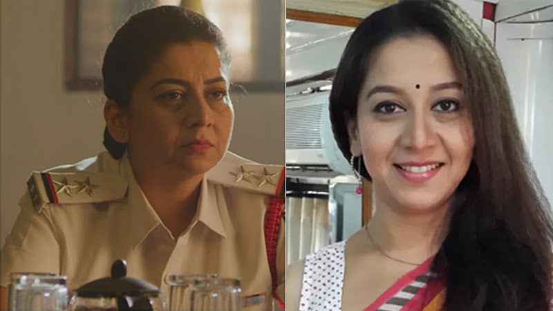 Sudharani wearing khaki