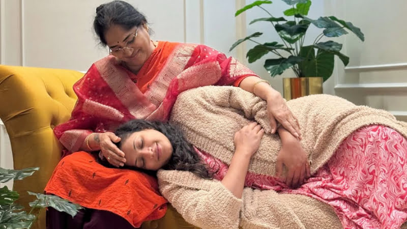 Haripriya in the joy of motherhood
