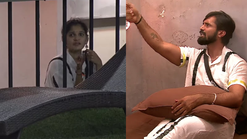 Chaitra and Trivikram warn the contestants in jail