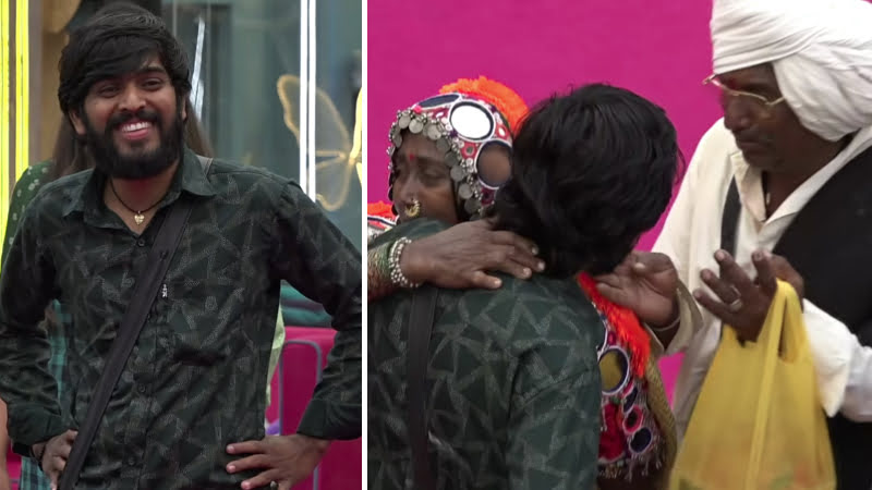 Hanumantha's father and mother come to the Bigg Boss