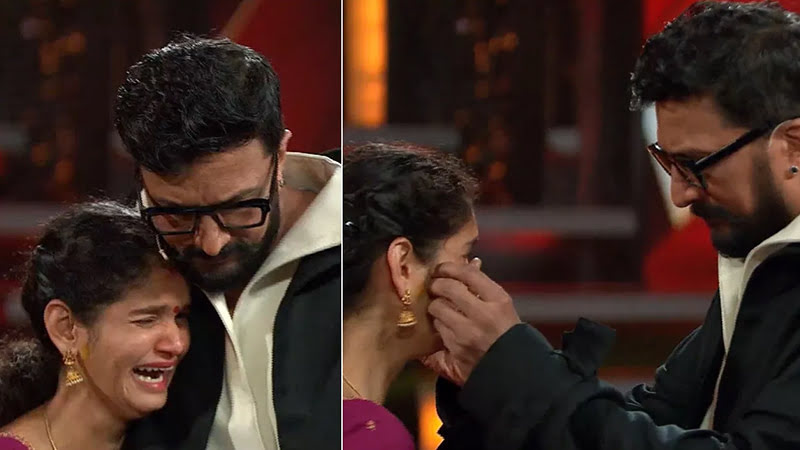 Kichcha Sudeep wipes chaitra's tears and stands in his brother's place