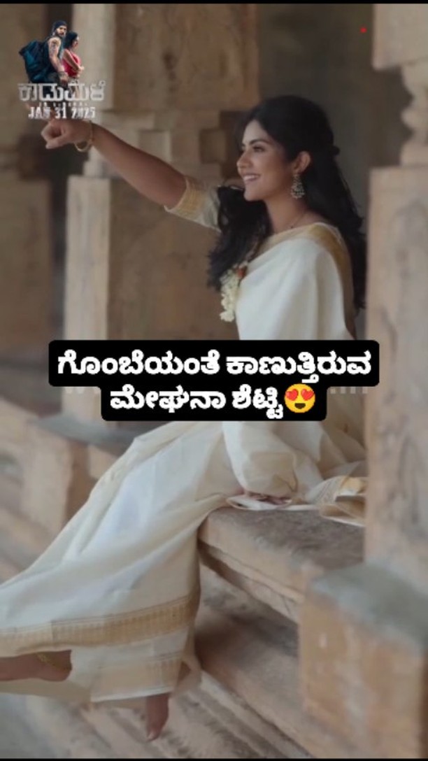 ಗೊಂಬೆಯಂತೆ ಕಾಣುತ್ತಿರುವ ಮೇಘನಾ ಶೆಟ್ಟಿ