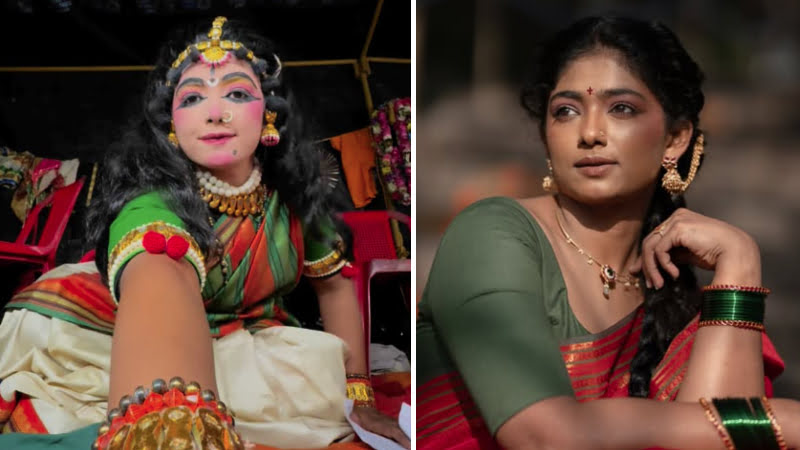 Bhoomi Shetty shines as a Yakshagana artist