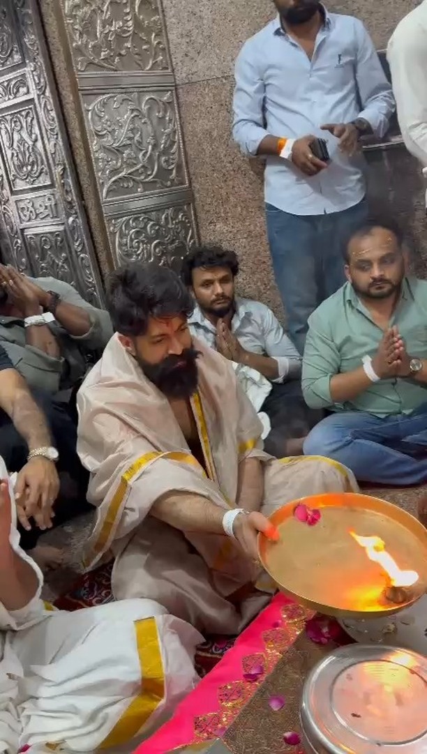 Rocky Bhai Pooja before the start of Ramayana movie