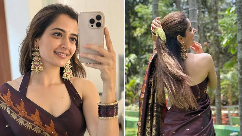 Ashika Ranganath in wedding vibes