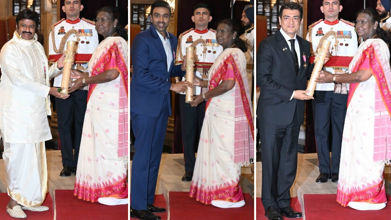 Ashwin, Ajith, Balakrishna to be honoured with Padma awards