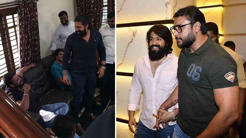 Yash-Darshan on the sets of Devil