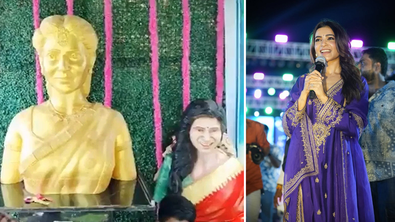 A fan built a temple for Samantha