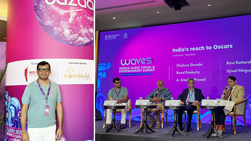 Chaluve Gowda, co-founder of Hombale Films at WAVES Summit 2025