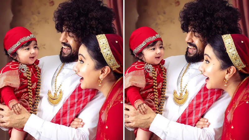 Harshika Poonachha-Bhuvan Ponnanna's cute daughter gets a traditional naming