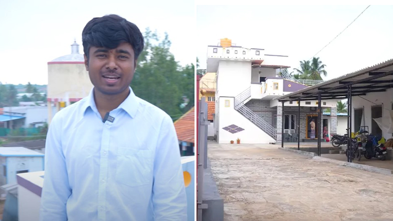 Drone Pratap shows his house on YouTube