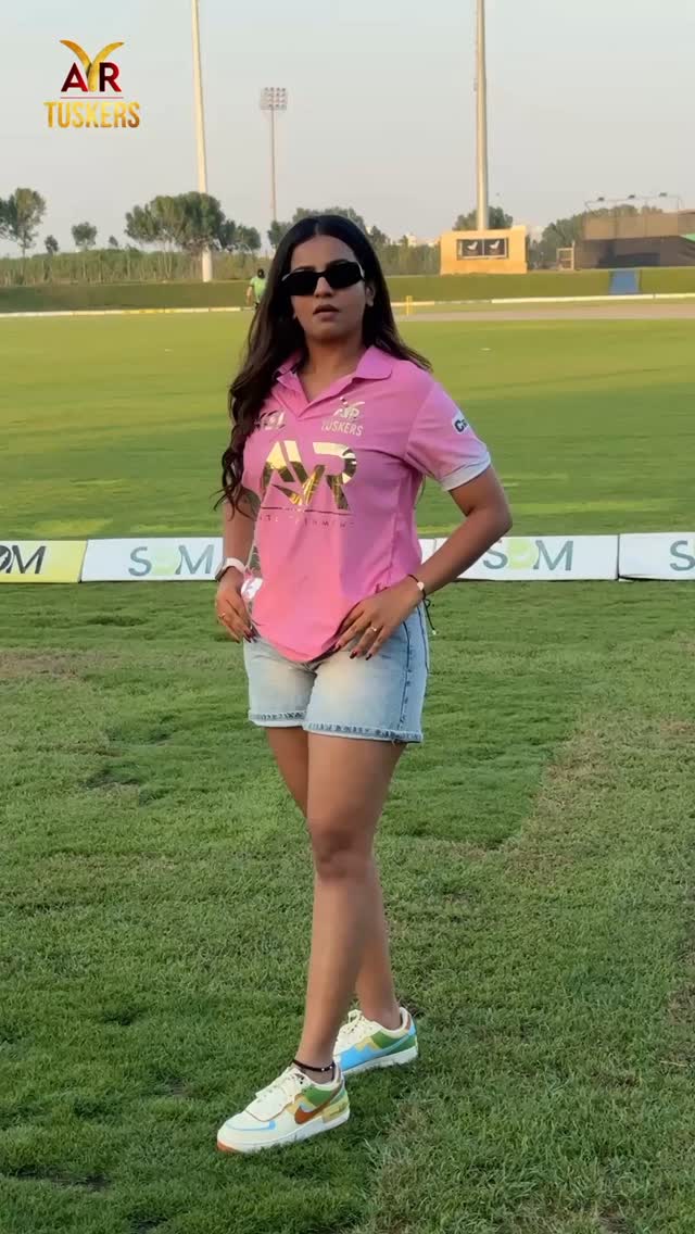 AVR Tuskers Brand Ambassador Namrata Gowda mincing at Dubai KCL