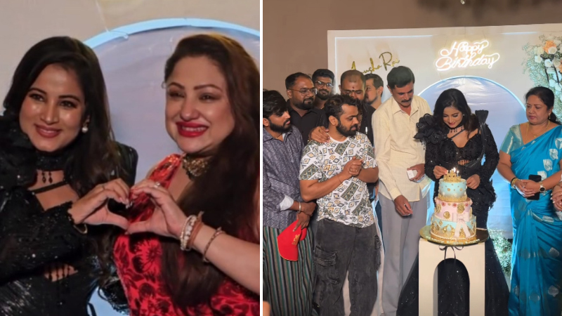Actress Anusha Rai's grand birthday celebration