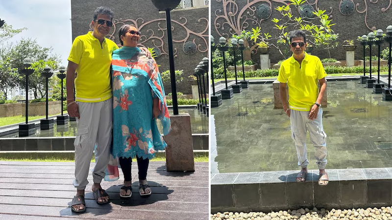 Shivarajkumar-Geetha stylish photo session near Chennai's Leela Palace