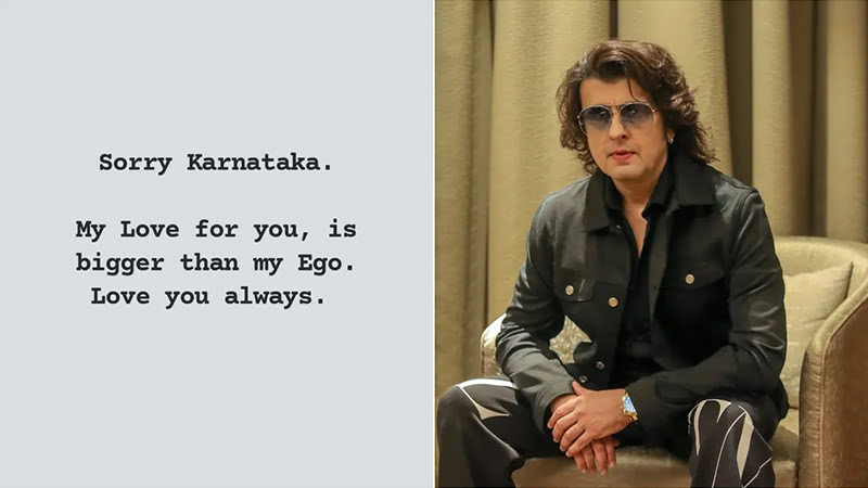The moment Sonu Nigam lovingly apologized