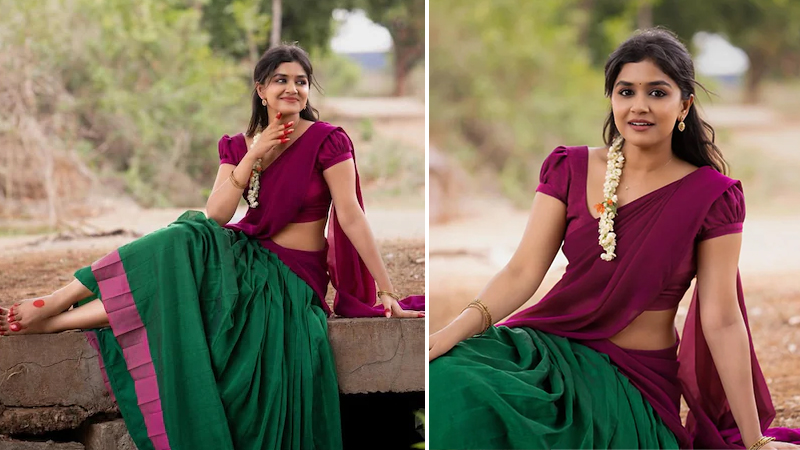 Sanjana Anand looks stunning in a village girl's photoshoot