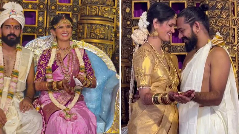 Bigg Boss fame Chaitra Kundapura enters married life