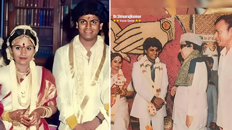 Shivanna and Geetha celebrate their wedding anniversary