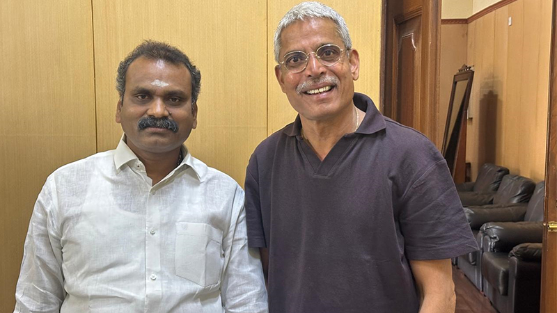 Union Minister L. Lahari Velu meets Murugan