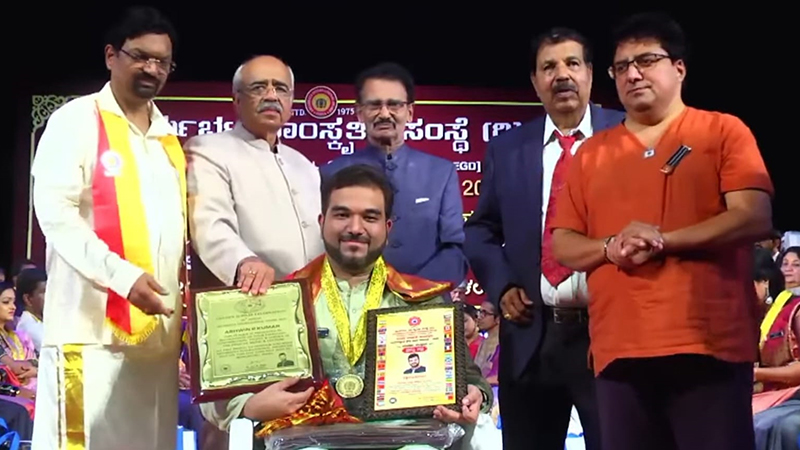 Ashwin P Kumar of 'Kappe Raga' fame wins Aryabhata International Award