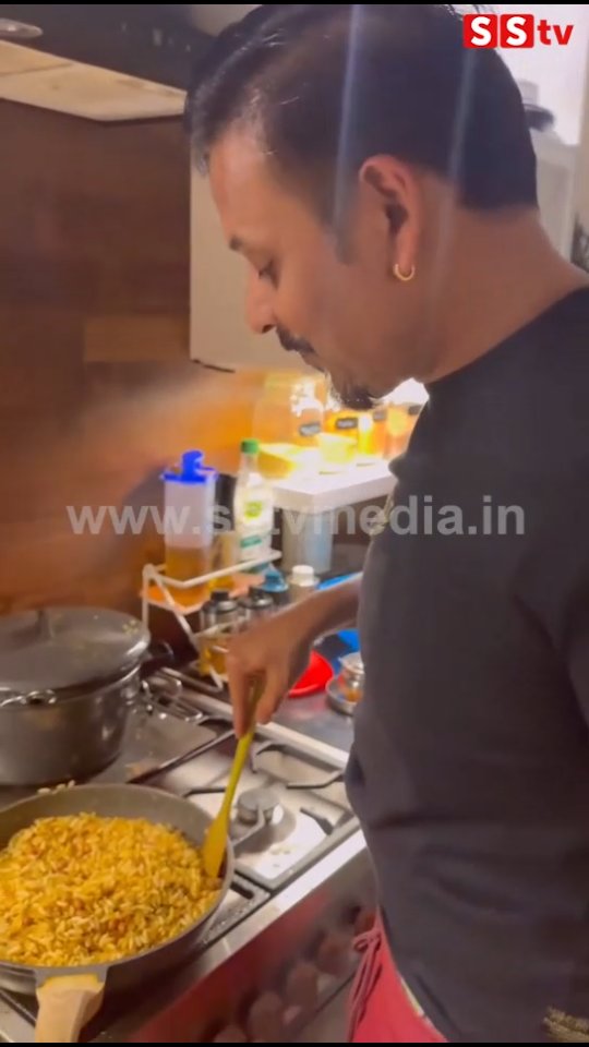 Akul Balaji cooked and fed his wife