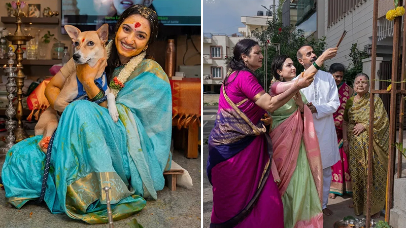 Television actress Vaishnavi Gowda's marriage shastras begin