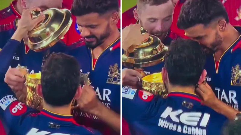Kohli saw what was inside the trophy