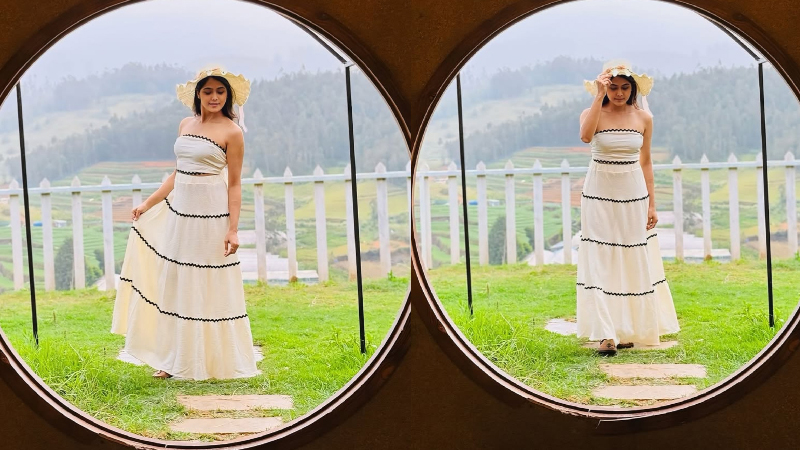 Mokshita Pai enjoying the beauty of Kodaikanal