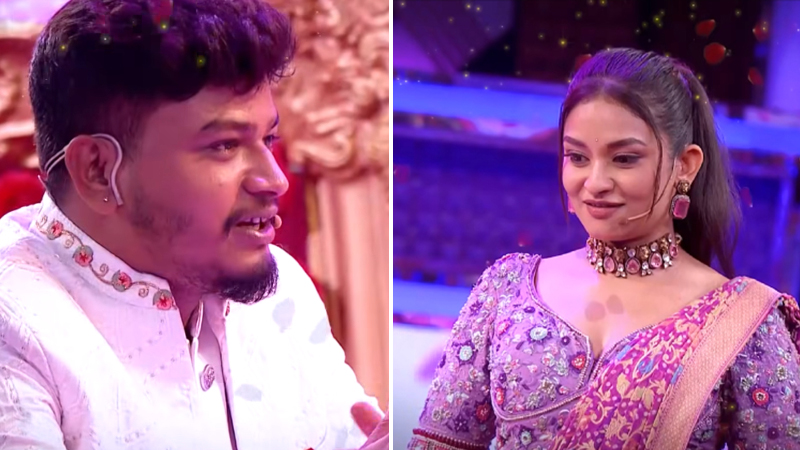 Sunil's romantic proposal to Amrutha!