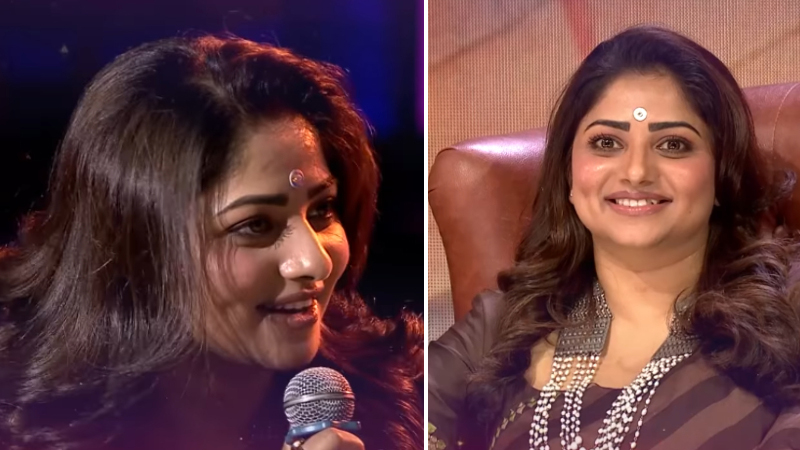 Rachita Ram proposes on stage