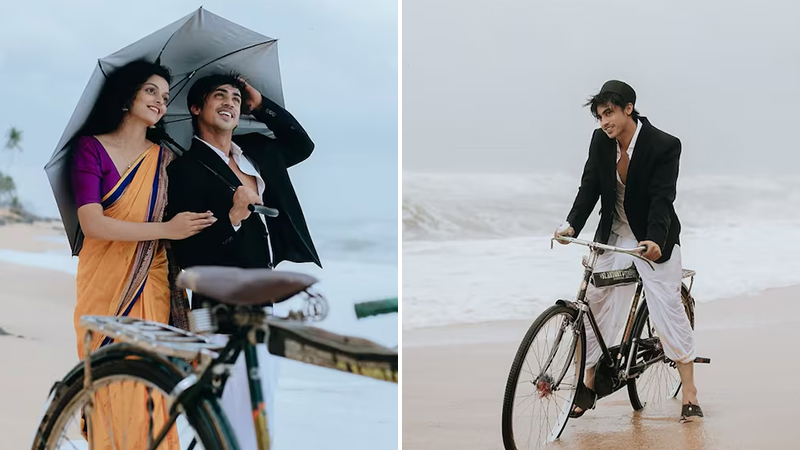 Kishan Bilagali and Spoorthi Shetty in a vintage look