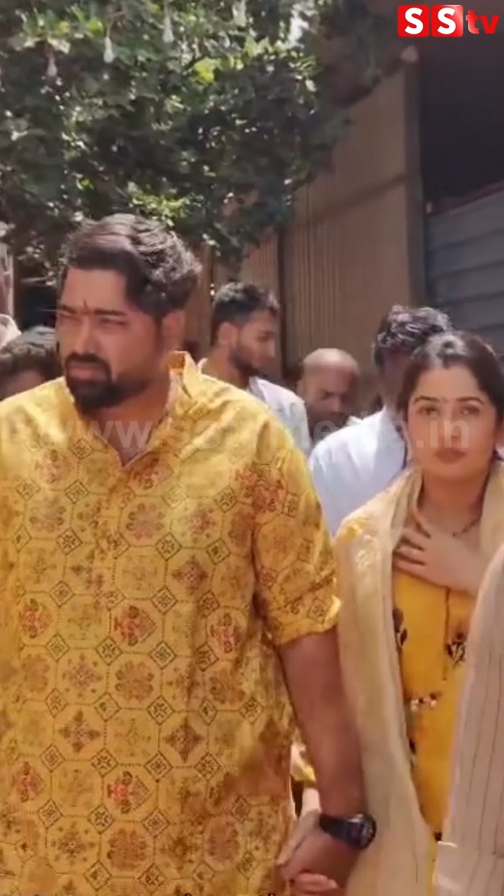 ಸೋನಲ್ ಕೈ ಹಿಡಿದು ಕಾಟೇರಮ್ಮ ದೇವಸ್ಥಾನಕ್ಕೆ ಬಂದ ತರುಣ್ ಸುದೀರ್