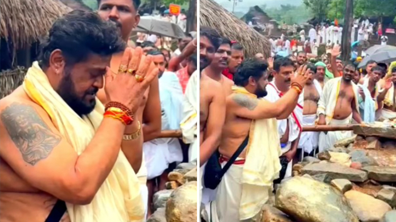 Navarasa Nayaka Jaggesh visits Kottiyur temple