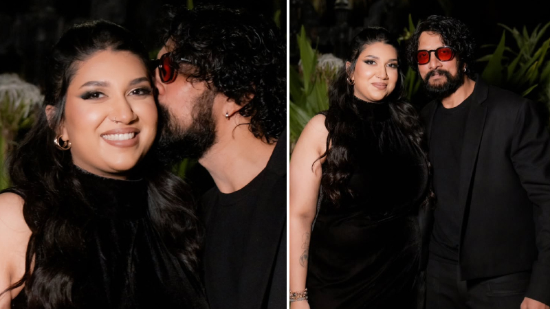 Kichcha Sudeep kissed his daughter's cheek