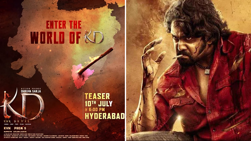Dhruva Sarja's 'KD' teaser date announced