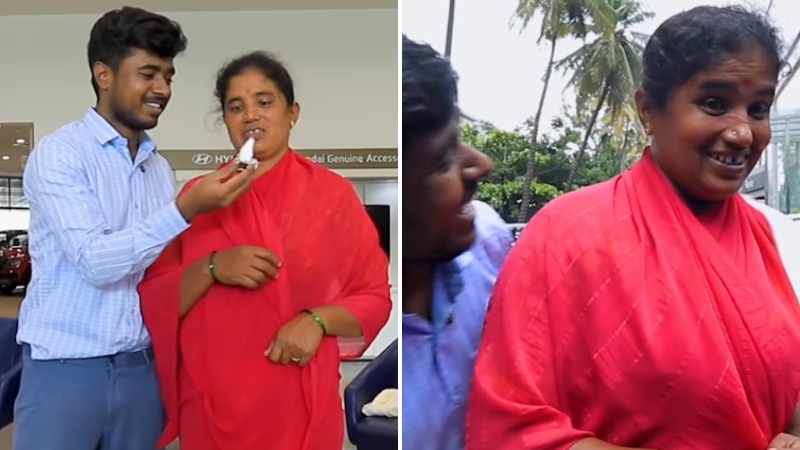 Drone Pratap surprises his mother