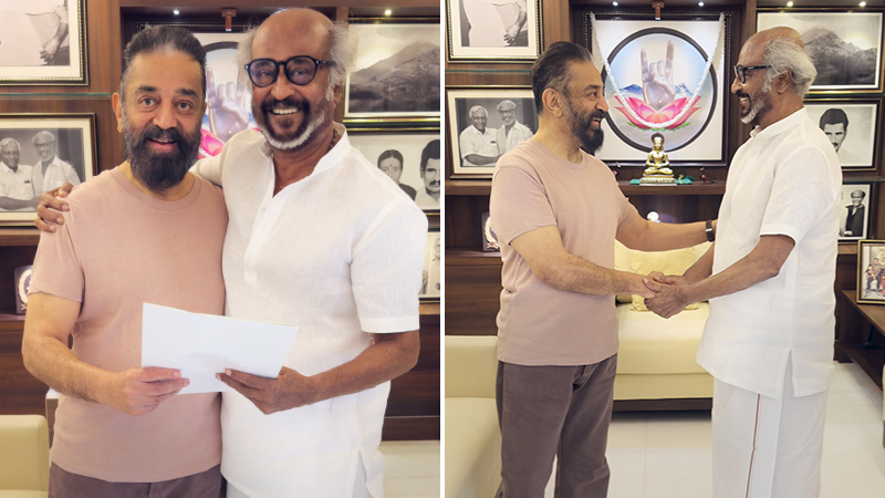 ರಜನಿಕಾಂತ್ ಭೇಟಿಯಾದ ಕಮಲ್ ಹಾಸನ್