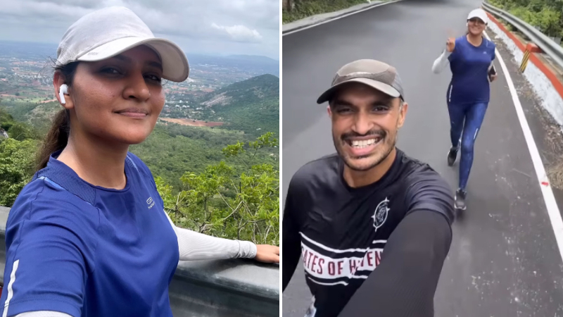 Ranjani Raghavan embarks on a new adventure with her future husband – a power couple who climbed Nandi Hills! Ranjani Raghavan embarks on a new adventure with her future husband