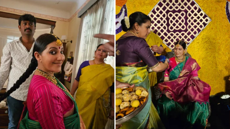Actress Bhavana Ramanna gets Seemantha Shastra