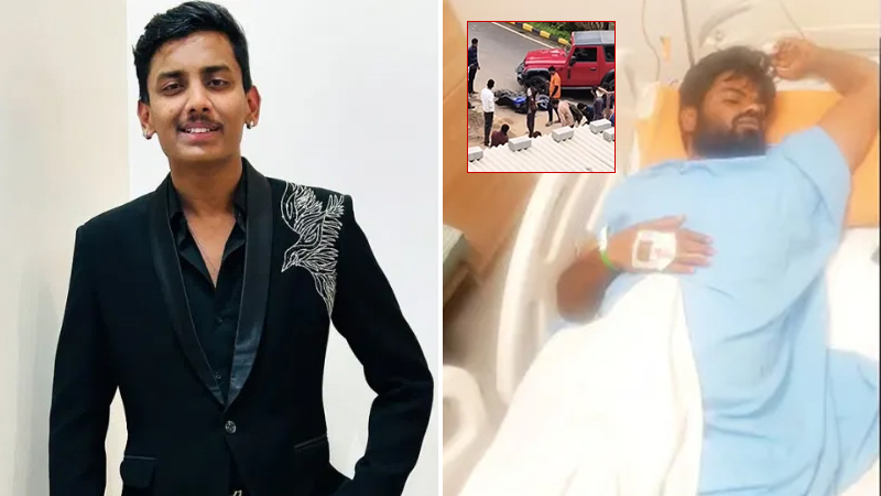 Actor Rakshak's car crashes