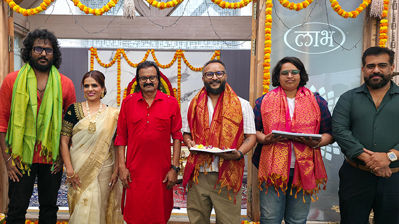 Script worship of 2 films produced by Amrutha Cinecraft begins