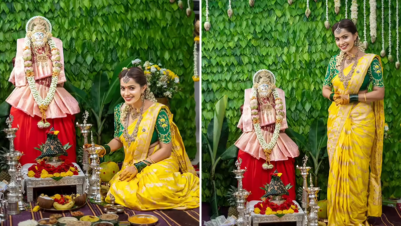 Shobha Shetty celebrates Varamahalakshmi festival