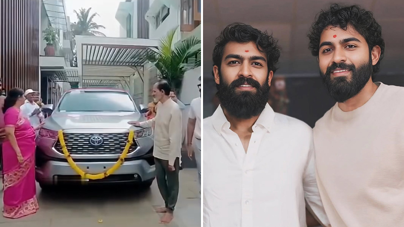 Vinay-Yuva celebrate Raganna's birthday by gifting him a car