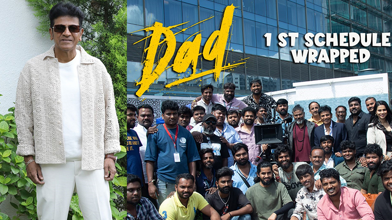 The first schedule of Shivarajkumar's 'Dad' has been completed.