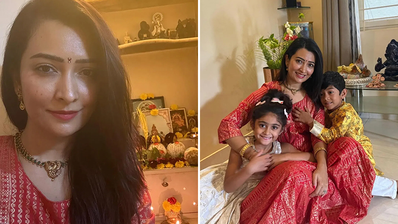 Radhika Pandit celebrates Ganesh festival at her home