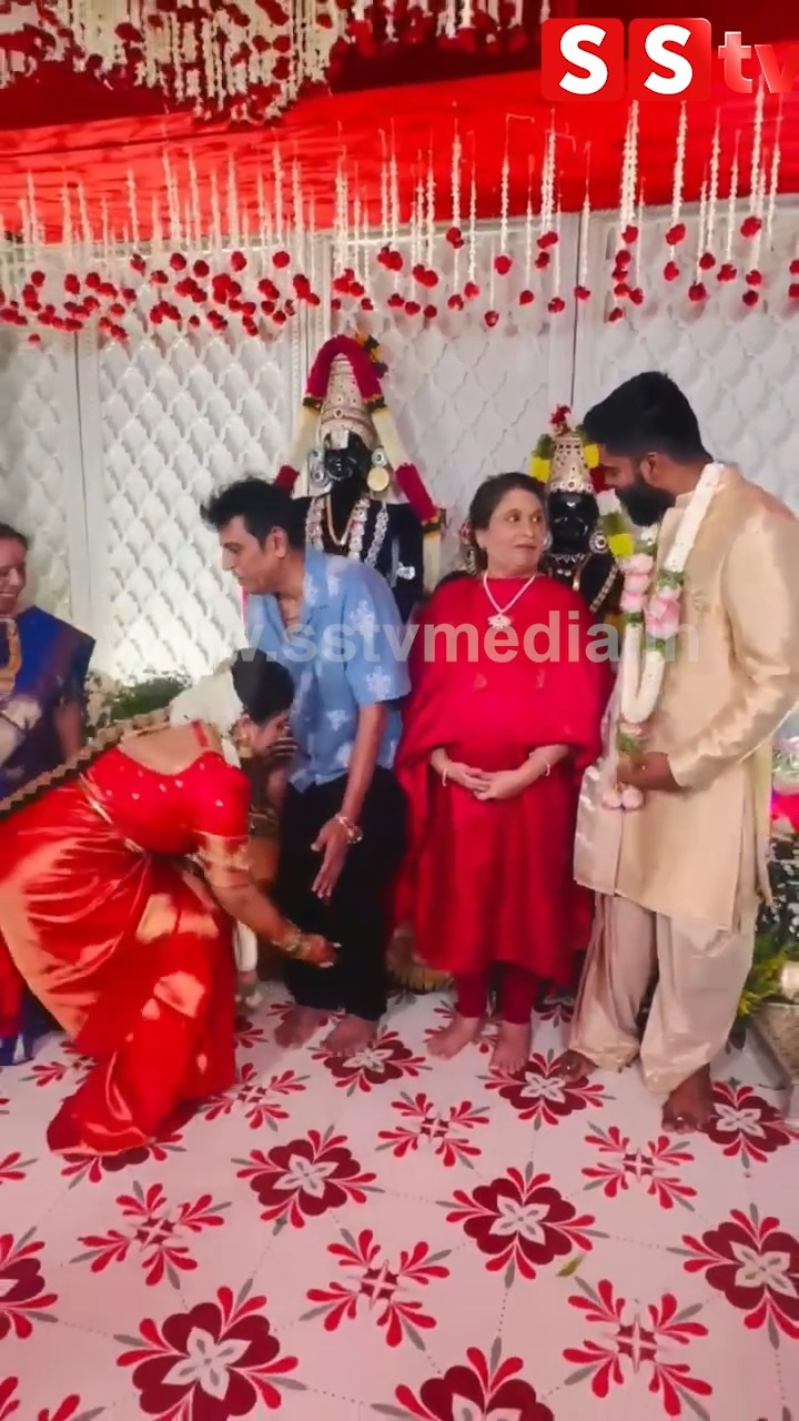ಶಿವಣ್ಣ ಗೀತಕ್ಕ ಕಾಲಿಗೆ ಬಿದ್ದ ಅನುಶ್ರೀ ದಂಪತಿ
